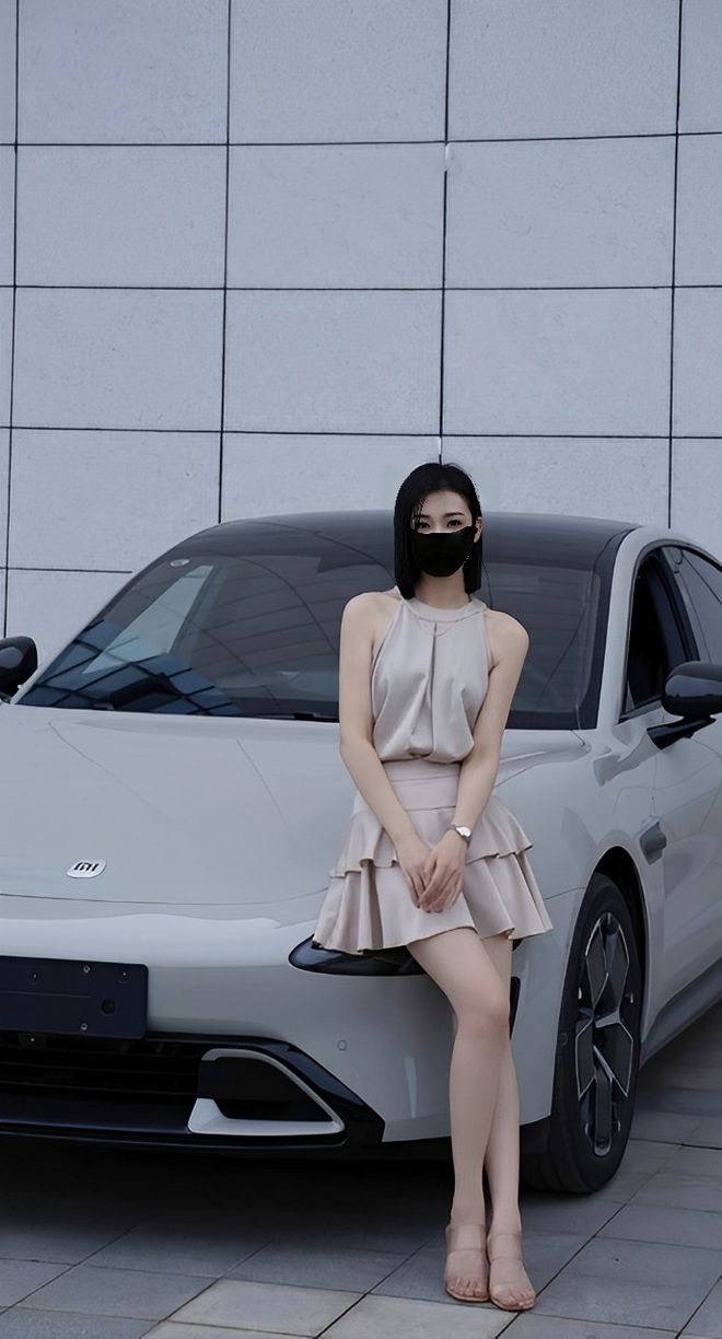 质量都这么高的吗？仙女也就长这样吧冰球突破豪华版小米SU7的美女车主(图8)